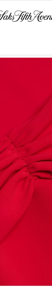 Amanda Uprichard Darien Off The Shoulder, Slit, Midi Dress in Lipstick Red 6 NWT - Picture 10 of 12